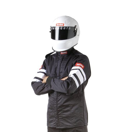 RACEQUIP MULTI LAYER RACING DRIVER FIRE SUIT JACKET; SFI 3.2A/ 5 ; BLACK 2X-LARGE 121007